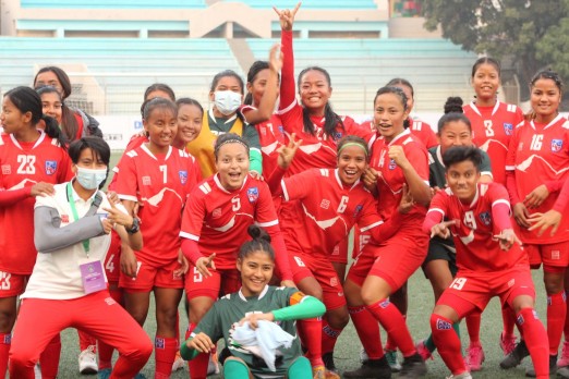 नेपालले साफ यू-१९ महिला फुटबल च्याम्पियनसिपको तेस्रो खेलमा शुक्रबार भुटानको सामना गर्दै
