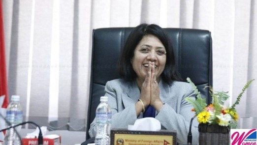 नेपालको इतिहासमा तेस्रो महिला परराष्ट्र मन्त्री बनिन् विमला पौडेल राई 