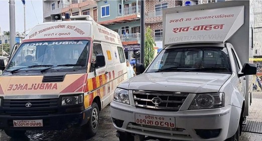 सुरु गर्‍यो निस्शुल्क शव वाहन र एम्बुलेन्स सेवा  इटहरी उपमहानगरले 
