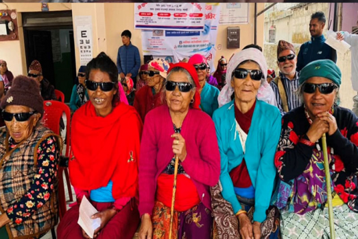 निःशुल्क आँखा शिविरबाट सात सय जना लाभान्वित