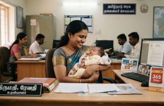 तेस्रो सन्तान जन्माउने महिला कर्मचारीलाई तमिलनाडुमा अब ३६५ दिन प्रसूति बिदा