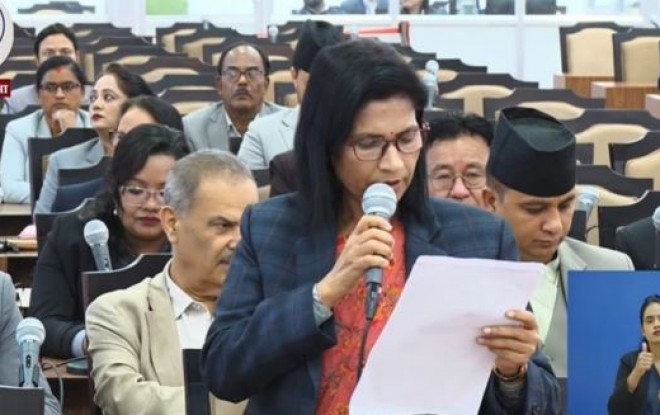 बाढीपहिरोको क्षति विवरण सार्वजनिक गर्न सांसद अर्यालको माग