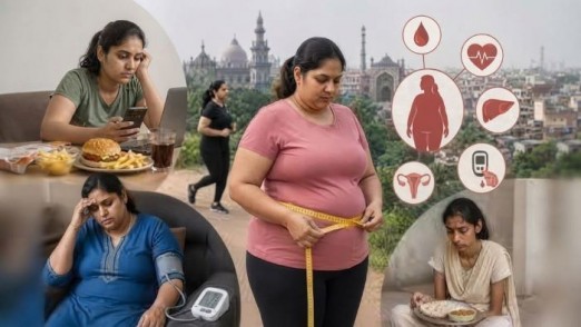 लखनउमा १५&ndash;४९ वर्षका ३७.८ प्रतिशत महिला बढी तौल वा मोटोपनको समस्यामा
