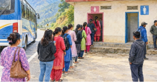 लामो यात्रामा शौचालयको अभाव, महिलालाई सास्ती