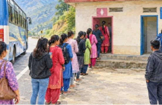 लामो यात्रामा शौचालयको अभाव, महिलालाई सास्ती